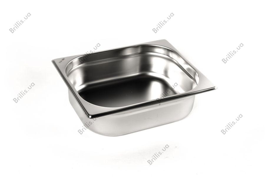 Гастроемкость нержавеющая Brillis GN 1/2 - 100 mm - фото № 1