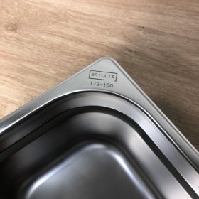 Гастроемкость нержавеющая Brillis GN 1/3 - 100 mm - фото № 3