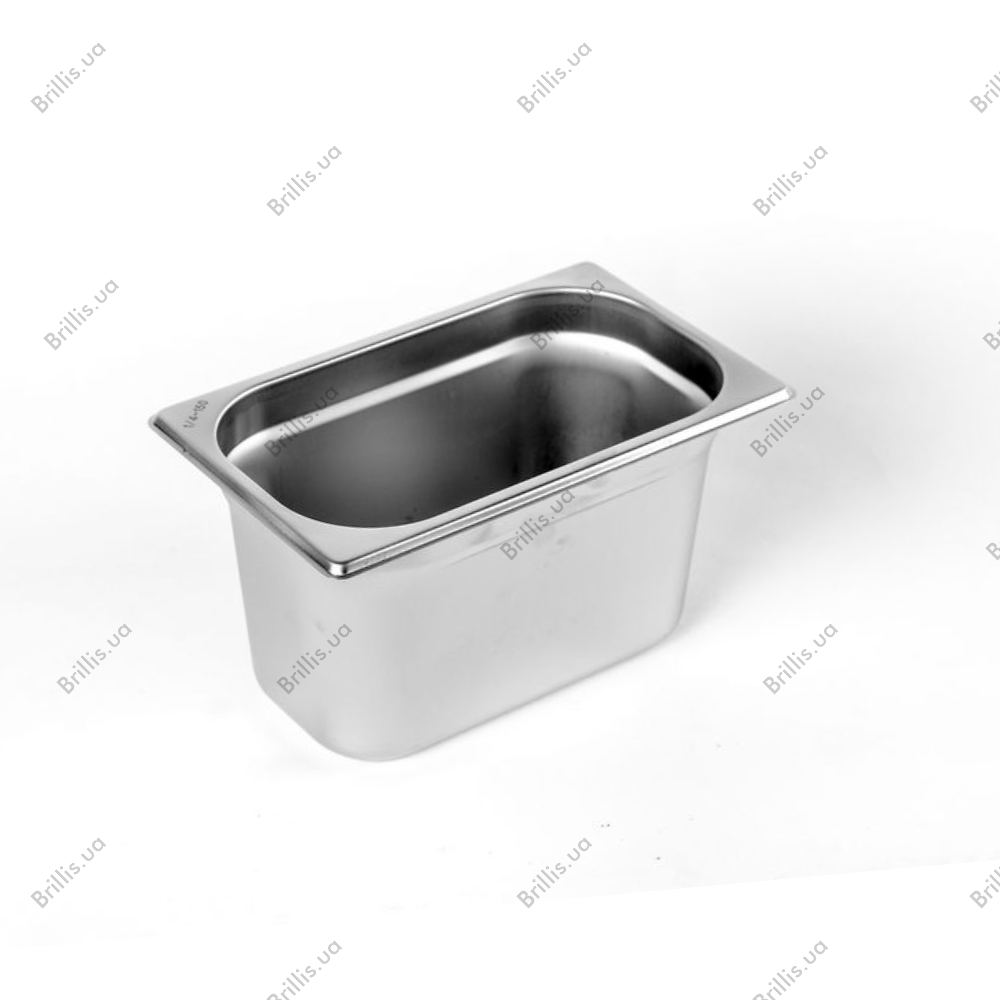 Гастроємність нержавіюча Brillis GN 1/4 - 150 mm - фото № 1
