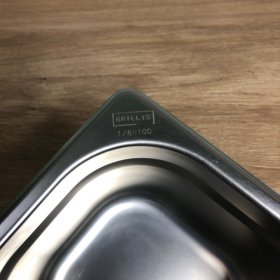 Гастроємність нержавіюча Brillis GN 1/6 - 100 mm - фото № 3