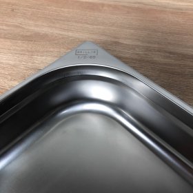 Нержавіюча гастроємність Brillis GN 1/2 - 65 mm. - фото № 3