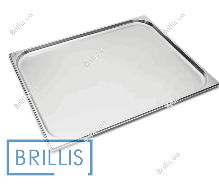 Гастроемкость Brillis н/ж сталь GN 2/1-20 мм (650x530x20мм) - фото № 1