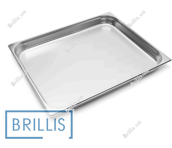 Гастроємність Brillis н/ж сталь GN 2/1-65 мм (650x530x65мм) - фото № 1