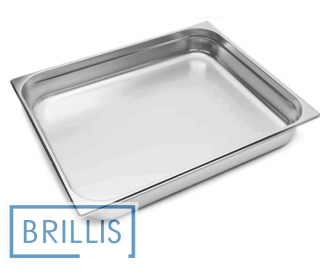 Гастроемкость Brillis н/ж сталь GN 2/1-100 мм (650x530x100мм)