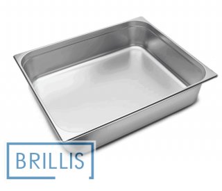 Гастроемкость Brillis н/ж сталь GN 2/1-150 мм (650x530x150мм)