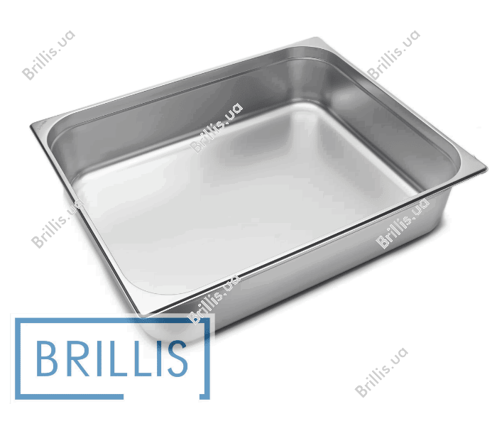 Гастроємність Brillis н/ж сталь GN 2/1-150 мм (650x530x150мм) - фото № 1