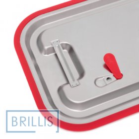 Крышка н/ж Brillis GN 1/1 с силиконовым уплотнителем для гастроемкости  - фото № 3