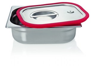 Кришка н/ж Brillis GN 1/2 з силіконовим ущільнювачем для гастроємностей  - фото № 2