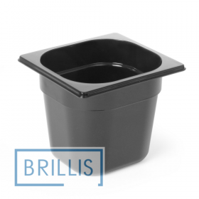Гастроемкость РС 1/6-150 мм с поликарбоната Brillis (159х173х150) черная