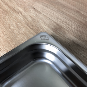 Гастроємність нержавіюча BRILLIS GN 2/4-40 мм - фото № 3