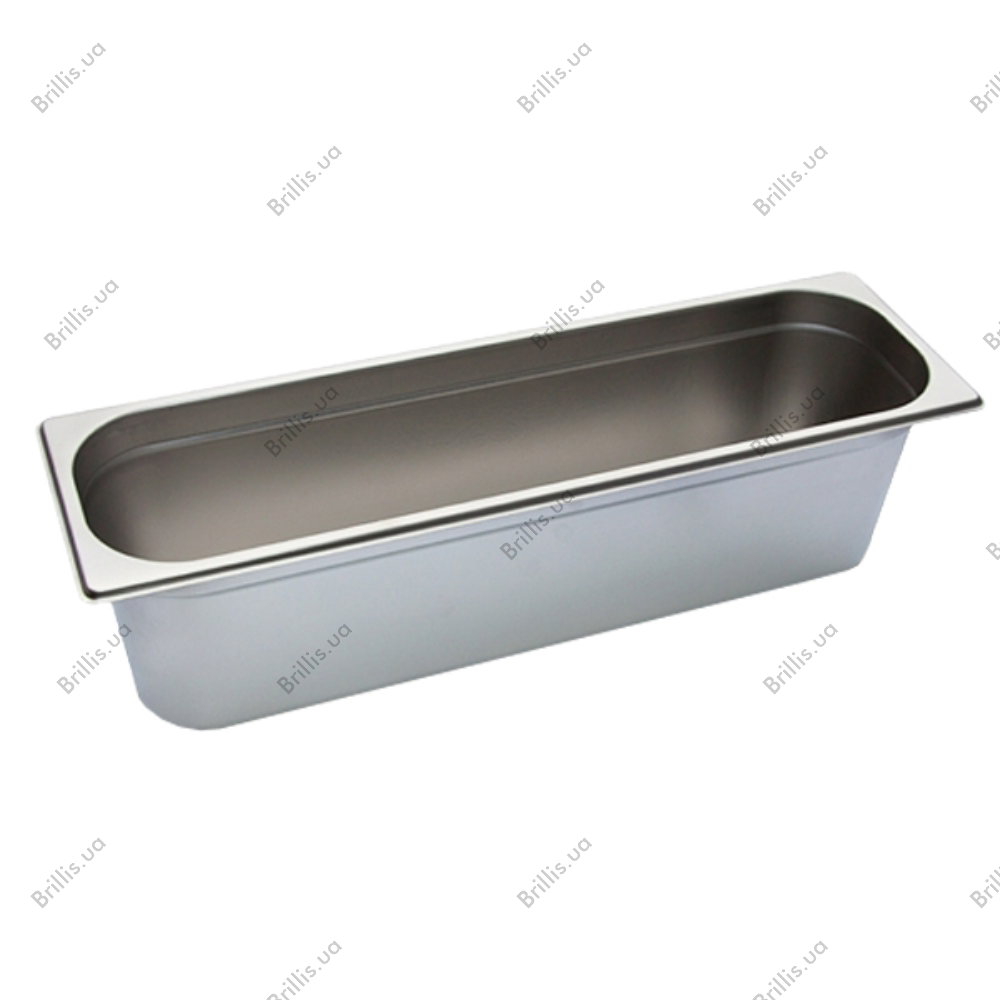 Гастроемкость нержавеющая BRILLIS GN 2/4-100 мм - фото № 1
