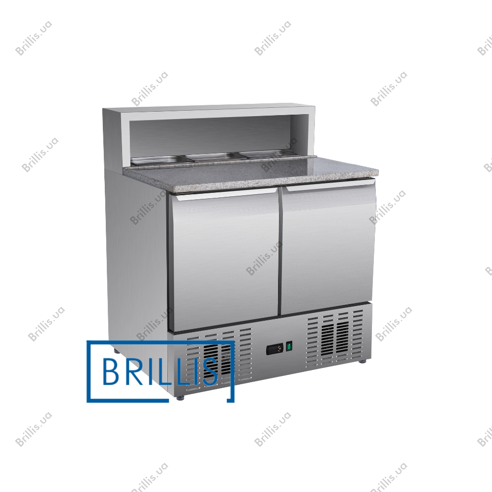 Стіл холодильний для піци дводверний BRILLIS PS900 - фото № 1