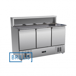 Стол для пиццы холодильный трехдверный BRILLIS PS903