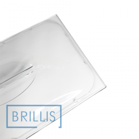 Кришка гастроємності BRILLIS з полікарбонату GN 1/1, прозора купольна - фото № 2