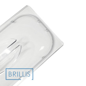 Крышка гастроемкости BRILLIS из поликарбоната GN 1/3, прозрачная купольная  - фото № 2