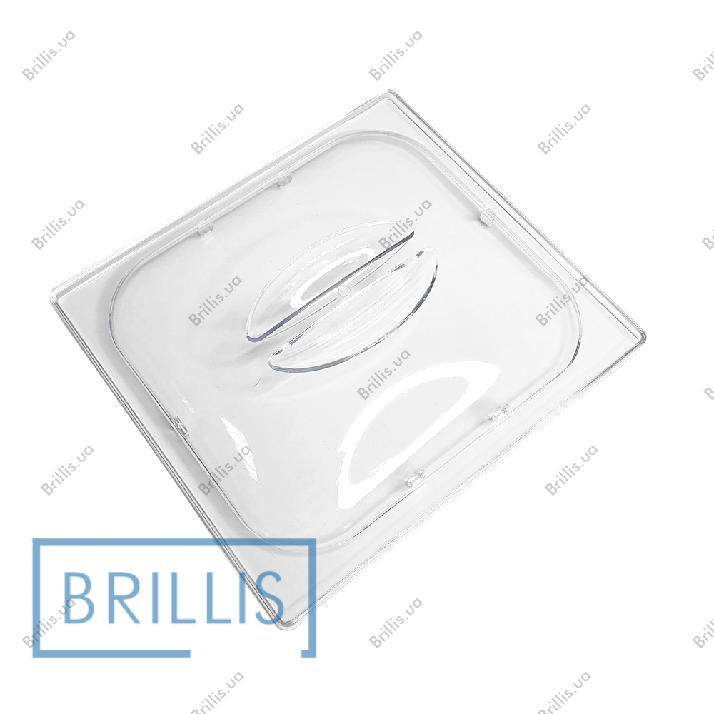 Кришка гастроємності BRILLIS з полікарбонату GN 1/6, прозора купольна - фото № 1