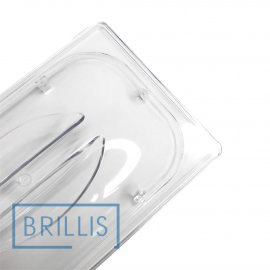 Кришка гастроємності BRILLIS з полікарбонату GN 1/9, прозора купольна - фото № 2