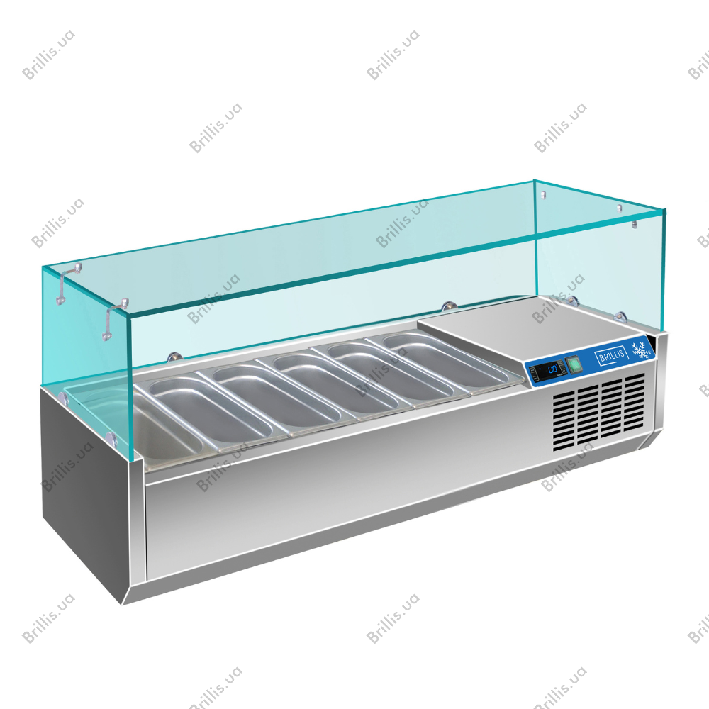 Вітрина холодильна для топінгу BRILLIS G-VRX1400/330FG - фото № 1