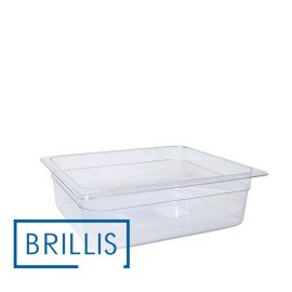Гастроемкость BRILLIS из поликарбоната GN 1/2-100 мм, прозрачная