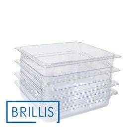 Гастроемкость BRILLIS из поликарбоната GN 1/2-150 мм, прозрачная - фото № 6