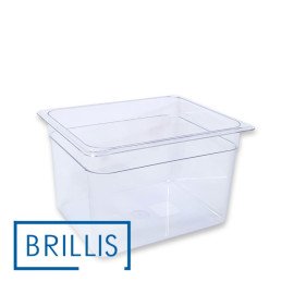 Гастроемкость BRILLIS из поликарбоната GN 1/2-200 мм, прозрачная