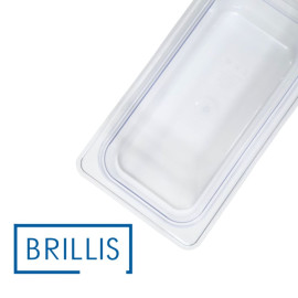Гастроемкость BRILLIS из поликарбоната GN 1/3-100 мм, прозрачная - фото № 3