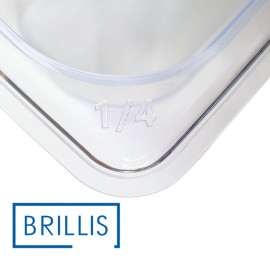 Гастроемкость BRILLIS из поликарбоната GN 1/4-65 мм, прозрачная - фото № 2