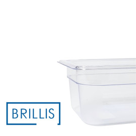 Гастроемкость BRILLIS из поликарбоната GN 1/4-100 мм, прозрачная - фото № 3
