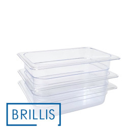 Гастроемкость BRILLIS из поликарбоната GN 1/4-100 мм, прозрачная - фото № 6