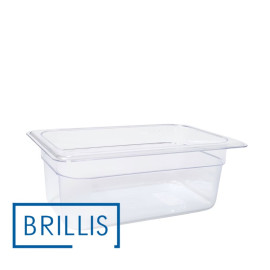 Гастроемкость BRILLIS из поликарбоната GN 1/4-100 мм, прозрачная