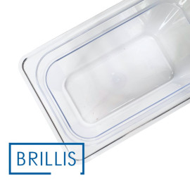 Гастроемкость BRILLIS из поликарбоната GN 1/4-150 мм, прозрачная - фото № 4