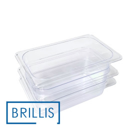 Гастроемкость BRILLIS из поликарбоната GN 1/4-150 мм, прозрачная - фото № 6