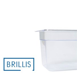 Гастроемкость BRILLIS из поликарбоната GN 1/4-150 мм, прозрачная - фото № 3