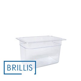 Гастроемкость BRILLIS из поликарбоната GN 1/4-150 мм, прозрачная
