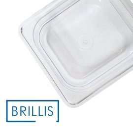 Гастроемкость BRILLIS из поликарбоната GN 1/6-100 мм, прозрачная - фото № 3