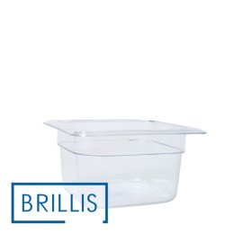 Гастроемкость BRILLIS из поликарбоната GN 1/6-100 мм, прозрачная