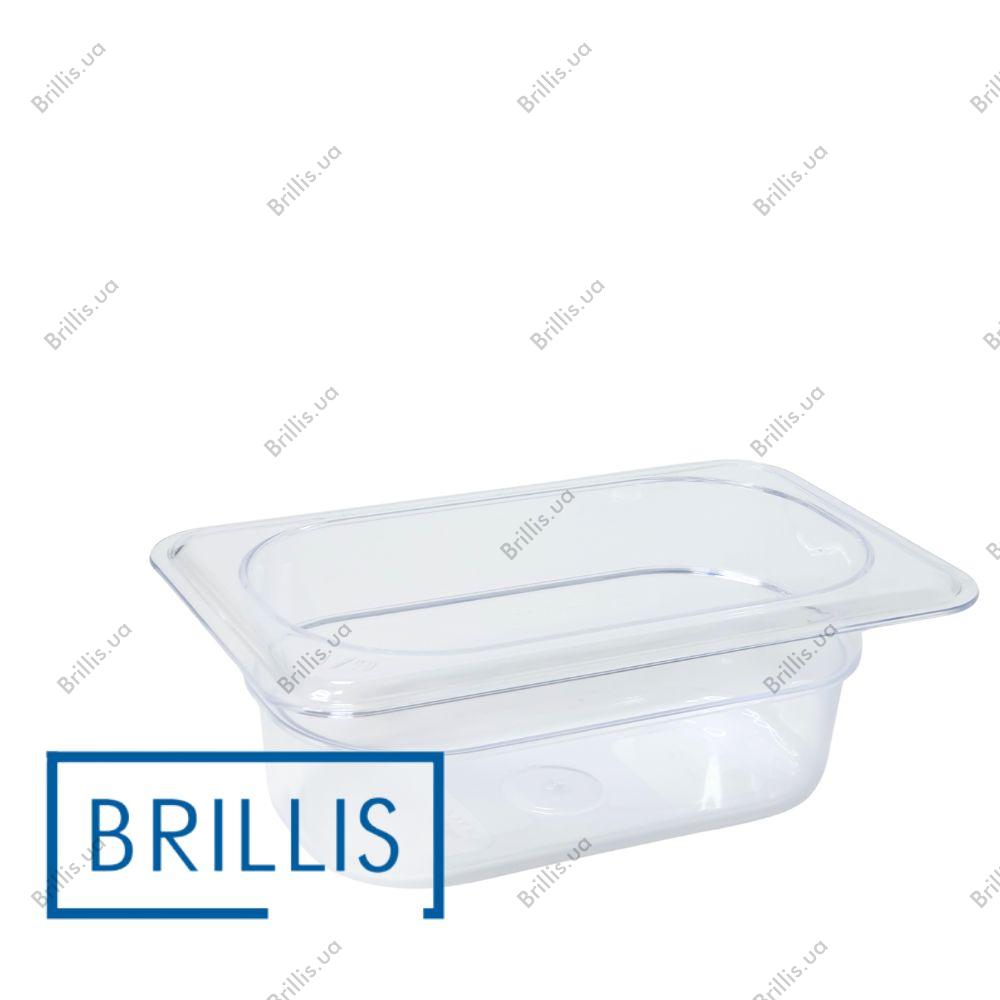 Гастроемкость BRILLIS из поликарбоната GN 1/9-65 мм, прозрачная - фото № 1