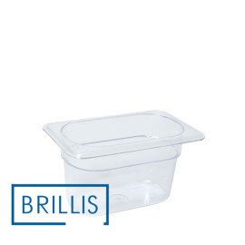 Гастроемкость BRILLIS из поликарбоната GN 1/9-100 мм, прозрачная