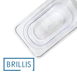 Гастроемкость BRILLIS из поликарбоната GN 1/9-100 мм, прозрачная - фото № 4