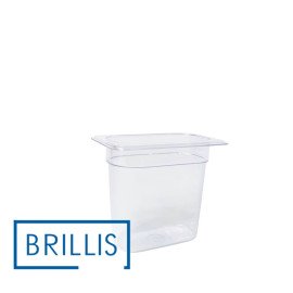 Гастроемкость BRILLIS из поликарбоната GN 1/9-150 мм, прозрачная