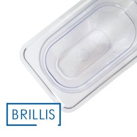 Гастроемкость BRILLIS из поликарбоната GN 1/9-150 мм, прозрачная - фото № 4