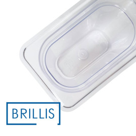 Гастроємність BRILLIS із полікарбонату GN 1/9-150 мм, прозора - фото № 4